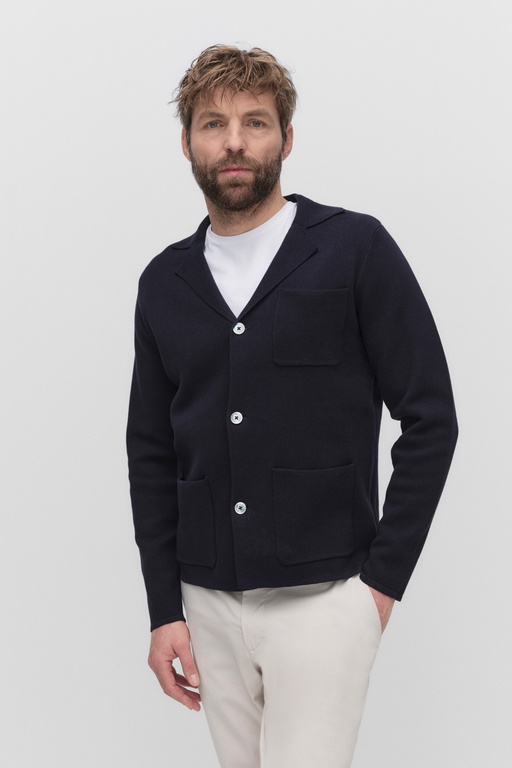 Bernard knit blazer DK BLUE